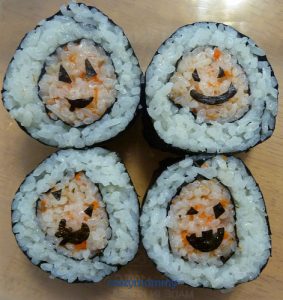 sushi roll faces